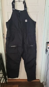 Carhartt Yukon Extremes Biberalls Mens Size 2XL Regular #104461-NO4 Black - Picture 1 of 13