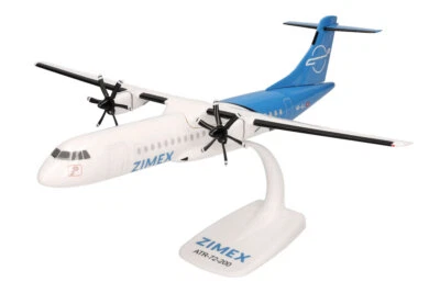 Herpa 614177 Zimex Aviation ATR-72-200F HB-ALL Desk Top 1/100 AV Model Airplane - Image 1 of 4