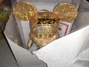 Disney Year of the Mouse 2020 January Plush Golden Mickey Mouse New - Picture 1 of 3