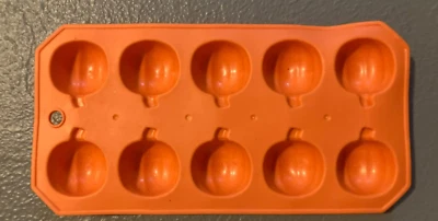 Halloween Pumpkin Shaped Ice Cube Tray Jello Candy Chocolate Mold SCARY PARTY - Image 1 of 2