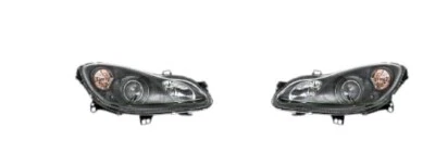 COPPIA FARI FANALI PROIETTORI ANTERIORI SX DX SMART 451 FORTWO DAL 2007 NERI - Immagine 1 di 4