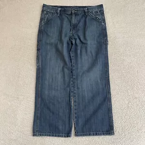 Vintage Old Navy Jeans Mens 36x30* Blue Loose Painter Carpenter Y2K Skate Grunge - Picture 1 of 13