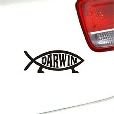 2pcs Darwin Fish Decal Stickers Evolution  Car Window Bumper Laptop Vinyl Decal