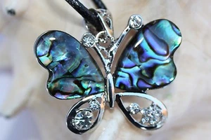 P135 Mejillón nácar Perlas Joya Colgante Collar con cuerda collar cadena - Imagen 1 de 1