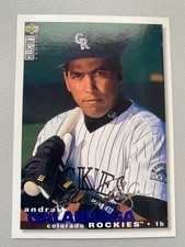 1995 Collector's Choice Silver Signature Andres Galarraga #440 Colorado Rockies