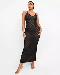 Shapellx Geometric Lace Body-con Shapewear Dress Large - Picture 1 of 6