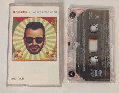Ringo Starr Weight Of The World Cassette Tape Single Beatles NR MINT 1992 RARE  - Image 1 of 4