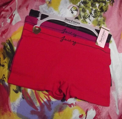 3 JUICY COUTURE JC5729 3PKA TALLA GRANDE CÓMODAS SIN COSTURAS MF BRAGAS CORTAS PARA NIÑOS 1X Foto 1 de 2
