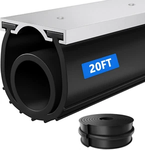 Garage Door Bottom Seal, 20FT Weather Stripping Bottom Rubber Seal with T-Ends 5 - Picture 1 of 12