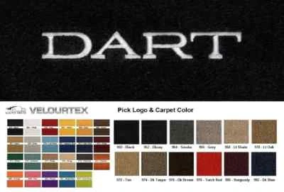Lloyd Mats Velourtex Dodge Dart Custom Dart Front Floor Mats (1963-1976) Foto 1 de 4