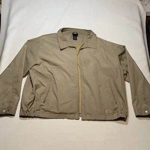 Dickies Men's Full Zip Lightweight Khaki Jacket 5XL 20697 Grandpacore Classic - Picture 1 of 12