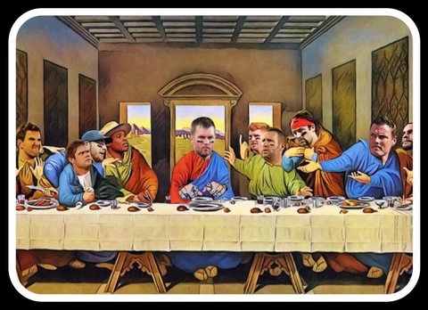 MAGNET Tom Brady 12 Apostles Last Supper Tampa Bay Buccaneers GOAT NFL Bucs Cover
