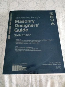 Masonry Designers Guide MDG-6 With CD - Picture 1 of 13