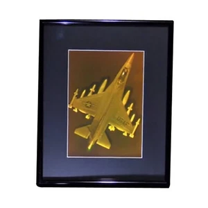 F-12 Fighter Jet 2-Channel 3D Collectible Hologram Picture PHOTOPOLYMER - Matted - Picture 1 of 12