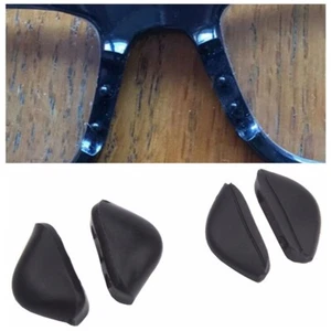 2Pair For Sunglasses Eye Glasses Two Hole Replacement Silicone Plug in Nose Pads - Picture 1 of 6