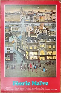RODOLPHE ROUSSEAU ORIGINAL AUSSTELLUNG KUNST POSTER GALERIE NAIFS ET PRIMITIFS 1980 - Bild 1 von 19