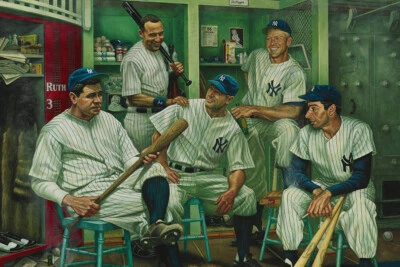 Yankees Dream Scene Art Wall Indoor Room Outdoor Poster - POSTER 20x30