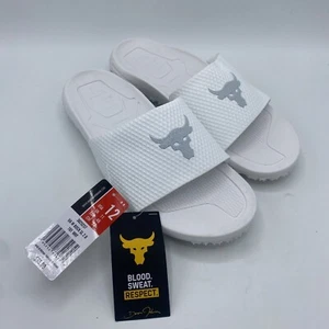 Under Armour Project Rock Slides Herren 12 Michelin Charged Dämpfung weiß - Bild 1 von 1