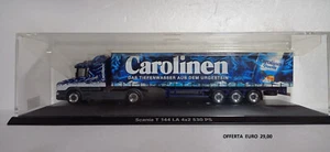 HERPA Scala 1:87 Scania T 144 LA 4x2 530PS " Carolinen "  --- Albedo Rietze - Foto 1 di 1