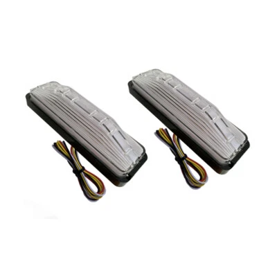 2Pcs LED Car Truck Scanning Side Marker Tail Lamp Warning Lights 12V-24V - Image 1 of 4