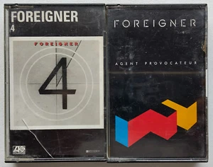 2x FOREIGNER CASSETTE TAPE ALBUMS "4" & AGENT PROVOCATEUR JOB LOT BUNDLE ROCK - Picture 1 of 4
