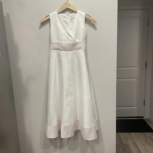 American Girl Flower Girl Dress White Pink Dress Like Me Matching Doll Size 8 - Picture 1 of 18