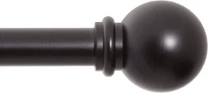 KN71606 Chelsea Ball End Standard Decorative Window Curtain Rod, 28-48" Adjustab - Picture 1 of 3