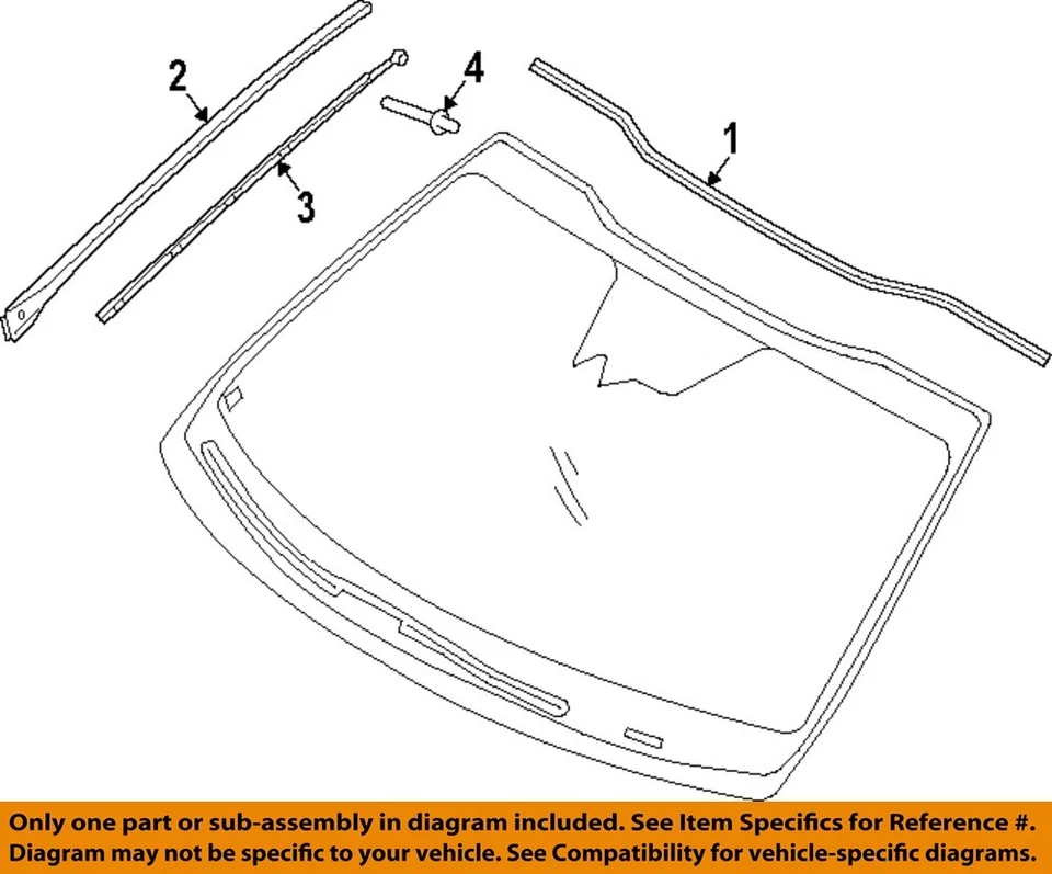 Оригинальные молдинги боковые молдинги заклепки для лобового стекла KIA 09-25 Borrego 1416005130 - Изображение 1 из 1