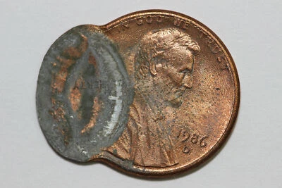 1986-D Double Struck Lincoln Memorial Cent Error Coin (ERR616) - Image 1 of 4