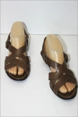 COMPTOIR DES COTONNIERS Sandales  Tout Cuir Marron T 38 BE - Photo 1/4