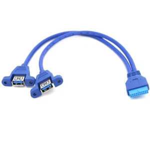 20Pin Motherboard Usb3.0 Extension Cable Dual Usb Female Extension Cable - Picture 1 of 4