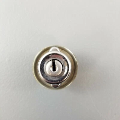 Guantera tablero compartimento bloqueo vehículo desconocido años 40 años 50 cromo vintage  Foto 1 de 4