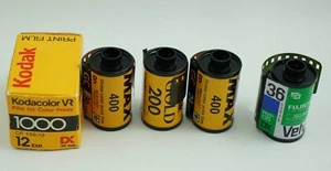 Film Assorted 35mm Five Rolls - Kodak/Fujifilm - Picture 1 of 2