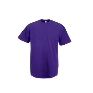 Lote de 1,3,5 camisetas Fruit of the Loom 100 % algodón lisas en blanco para hombre y mujer - Imagen 1 de 55