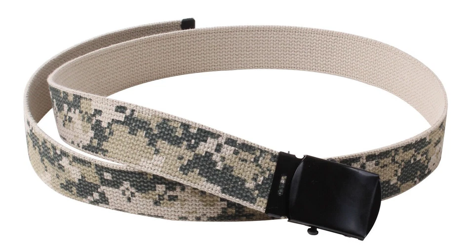 Cotton Web Belt with Black Buckle - Image 1 of 1