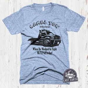Camel Tow Truck Service T-Shirt - Mens Size XXL - Funny Graphic Tee - ON SALE - Picture 1 of 2