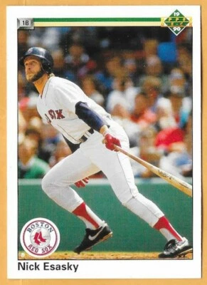 NICK ESASKY BOSTON RED SOX #463 - UPPER DECK NM-MT 1990 - Image 1 of 2