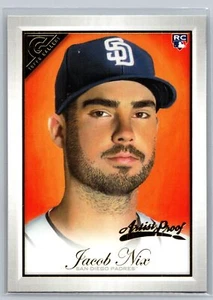 2019 Topps Gallery Artist Proof Baseball #65 Jacob Nix RC San Diego Padres - Picture 1 of 2