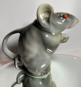 FRÜHER KÖNIGLICHER BAYREUTH ROTE AUGE MAUS MILCHKRUG KRUG SAHNEKÄNNCHEN 5 1/4" HOCH SELTEN? - Bild 1 von 5