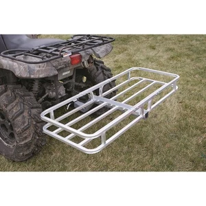 Universal ATV UTV SUV Rear Cargo Rack Carrier Aluminum Storage Transfer Hauling - Picture 1 of 4