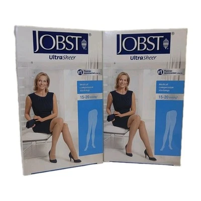 2-Jobst Compression Stockings, Maternity,15-20 MmHg, Small , Waist, Natural,C.T - Image 1 of 4
