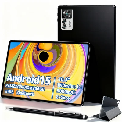 SENLINTECH 2025 Neueste Tablet 22GB RAM+256GB ROM Android 15 Octa-Core 8000mAh 1920*1200 PC