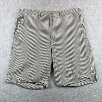 Pantalones Cortos Vintage Polo Ralph Lauren Seersucker Para Hombre 35 Negro Blanco Rayas de Nogal Foto 1 de 4