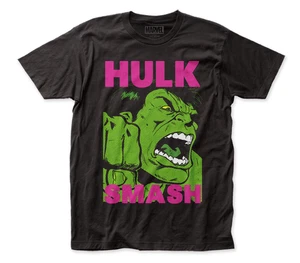 Marvel Comics Hulk Halftone Face Adult Unisex Fitted T-Shirt - Picture 1 of 2