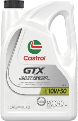 Castrol GTX 10W-30 Conventional Motor Oil, 5 Quarts... - Image 1 of 4