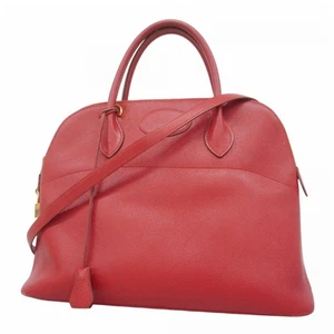 Bolso de mano Hermes Bolide 35 Cushvel rojo 〇W grabado damas P883771 GZl1abvb - Imagen 1 de 19