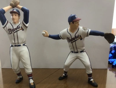 2002 Hartland Baseball Statues Boston Braves Spahn and Matthews lot no boxes - Image 1 of 4