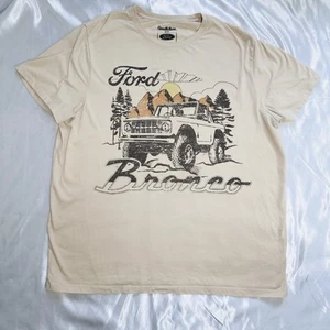 Ford Bronco T-Shirt Official Merchandise Beige Short Sleeve Adult Size XL Cotton - Picture 1 of 8