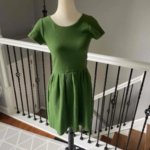 Ganni Green Short Sleeve Textured Mini Dress Size XS - Picture 1 of 8