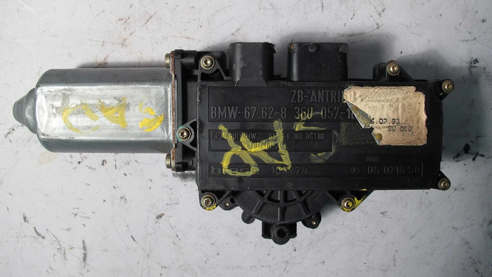 Motor de tracción de ventana delantera izquierda BMW E36 2 puertas cupé 1992-1993 318is 325is usado OEM Foto 1 de 3